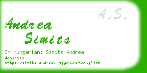 andrea simits business card